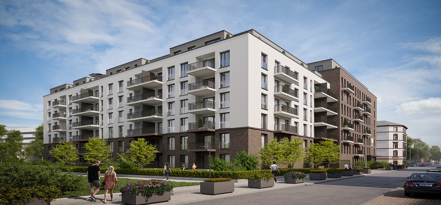 Wohnkomplex Double U in Frankfurt mit KONE Lösungen