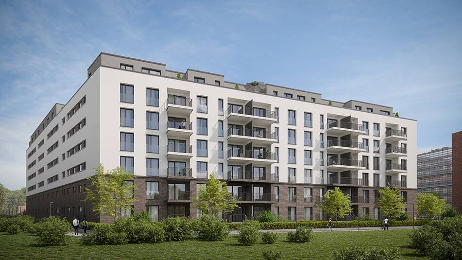 Wohnkomplex Double U in Frankfurt mit KONE Lösungen